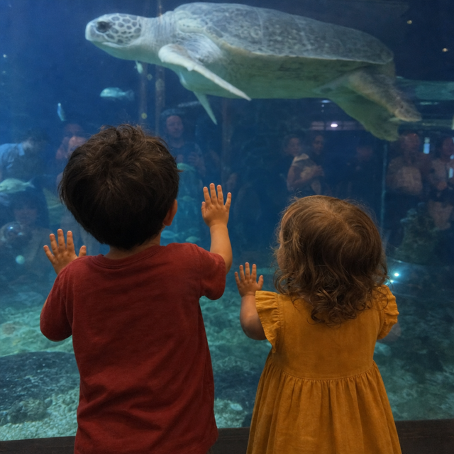 Photo of Maya at the aquarium